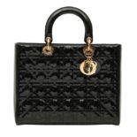 Christian Dior Black Large Lady Dior Bag