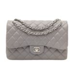 Chanel Grey Jumbo Classic Double Flap Bag