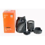 Sony FE 24-70mm f4 OSS Zoom Lens. E-mount 35mm full-frame.