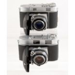 Kodak Retina IIc & IIC Cameras. Coupled rangefinder, Heligon models.
