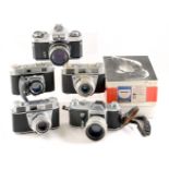 Kodak Retina IIIc & Other Vintage Cameras. Including Contax D with Biotar lens.