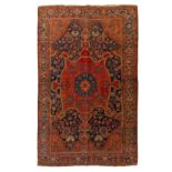A fine antique Feraghan rug, west Persia