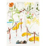 § Salvador Dali (Spanish, 1904-1989) Biological Garden [Field 75-11]