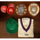 Sundry cricket memorabilia