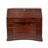 A George III mahogany bureau