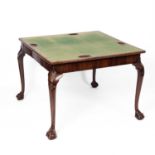 A George I style mahogany card table