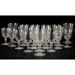 A part suite of Baccarat ‘Vence’ wine goblets