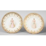 A pair of Copeland bone china plates