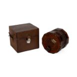 A Lachenal & Co. burr walnut veneered 48 button concertina