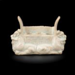 A small Qingbai porcelain animal form brush holder