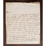 Burke (Edmund, 1729-1797) Manuscript Autograph Letter
