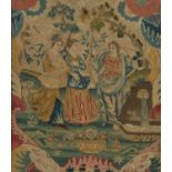 A 17th/18th Century needlework tapestry panel