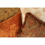 A quantity of country house cushions