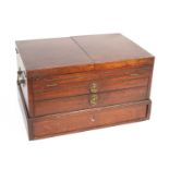 A mahogany artist's box