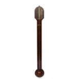 An early 19th Century mahogany stick barometer