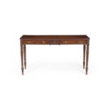 A Neoclassical style mahogany console table