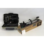 A Sony Videocam 8 AF with case twinned with a Slik 88 tripod & box