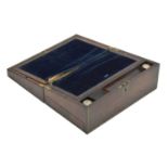 19th century inlaid rosewood writing box/lap desk