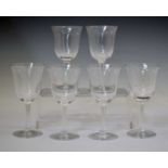 Lalique - Set of six 'Barsac' wine glasses