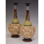 Pair of Doulton Lambeth Slater's Patent vases