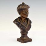 Vaclav Szczeblewski (1888-1965) - Patinated bronze sculpture - ‘The Whistler’ (Mousse Siffleur)
