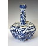 Chinese blue and white porcelain tulip vase