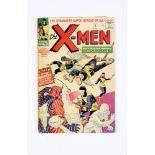 X-Men 1 (1963). Ad page missing (after pg.19) not affecting X-Men story. Weak spine with cover