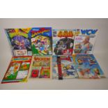 A large collection of 80s and 90s magazines, British Comics, and British printings of Marvel comics,