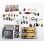 Collection of Star Wars Enamel Exclusive Pin Badges and Lego Mini-Figures.