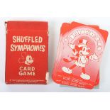 Vintage Shuffled Symphonies Card Game Mickey Mouse Walt Disney.