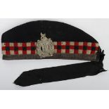 WW1 Scottish Other Ranks Glengarry, Kings Own Scottish Borderers.