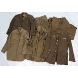 WW2 USAAF Enlisted Men's Class 'A' Uniforms, Tunic, Shirt & Trousers, Two Full Sets.