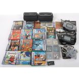 Collection of Vintage Gameboy Advance Gameboy Games and Consoles Nintendo.