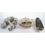 Quantity of Vintage Star Wars Action Figures Vehicles Accessories and parts.