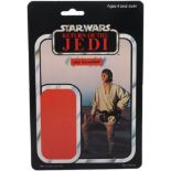 Scarce Vintage Star Wars Sample Unused Luke Skywalker Farmboy Return of the Jedi Card Back Palitoy.