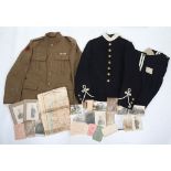 WW1 British 02 Pattern Tunic, Attributed to Pte Peattie, Army Service Corps, Ammunition Column, with