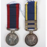 Victorian Campaign Medal Pair for Service in India with the 9th Lancers