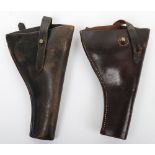 WW1 British 1903/1914 Pattern Leather Holsters, Two Examples.