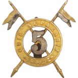 Rare Early Type 5th Royal Irish Lancers Officers Cap Badge