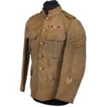 WW1, Great War, British 02 Pattern Service Dress Tunic, Durham Light Infantry.