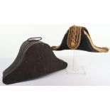 Post 1902 Royal Navy Admirals (Flag Officer) Full Dress Bicorn Hat in Tin,