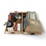 Collection of vintage cameras and photography equipment