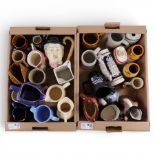 Collection of advertising whisky water jugs