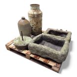 Two 19th century stone troughs