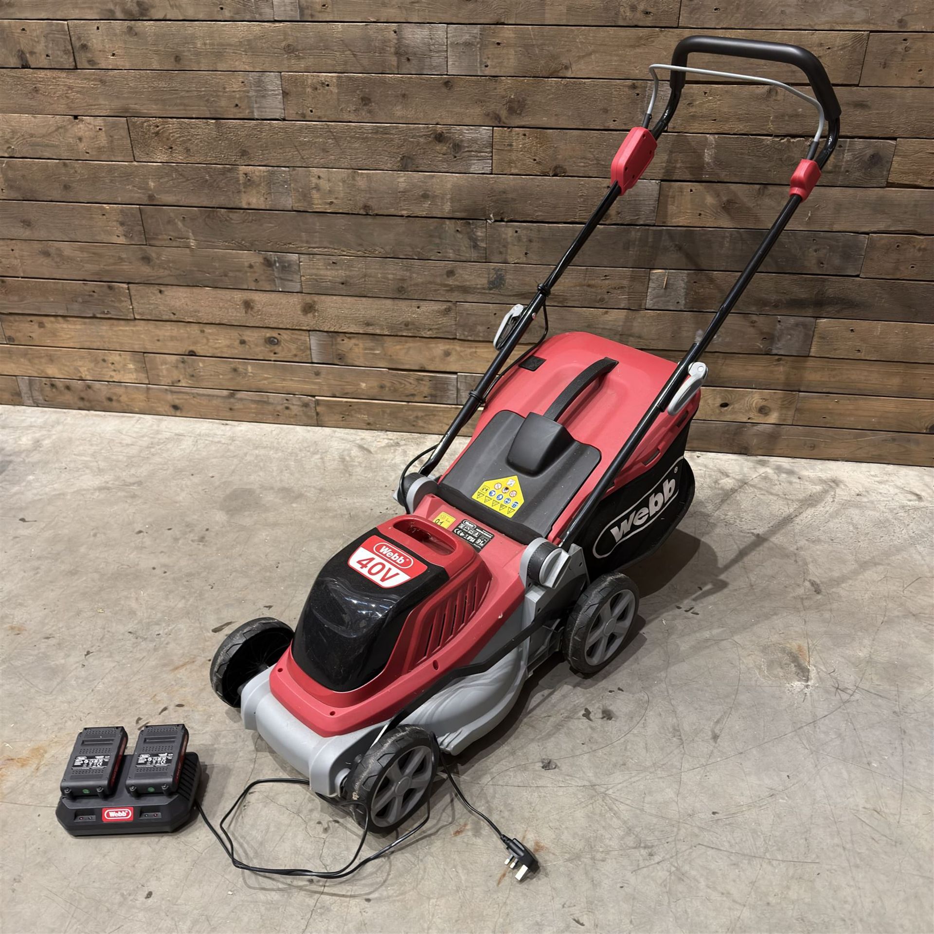 Webb 40v electric mower + Flymo GardenVac - Image 2 of 8