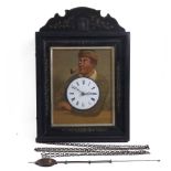 Mid-19th-century Black Forest 'Augenwender' moving eyes Cuckoo wall clock