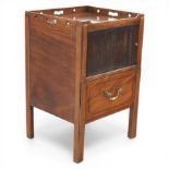 19th century George III mahogany bedside cupboard