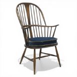 Ercol - mid century dark elm Windsor chair
