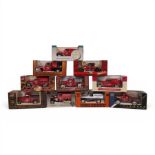 Ten diecast model collectors banks