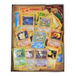 Collection of Wizards Of The Coast Pokemon trading cards including Base Set